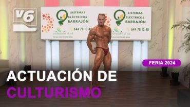 Actuación de culturismo a cargo del campeón del mundo