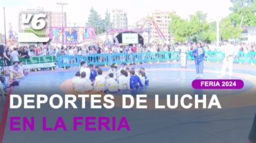 Exhibición de deportes de lucha en la Feria