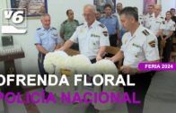 Ofrenda floral de la Policía Nacional de Albacete a la Virgen de los Llanos