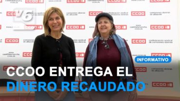 CCOO entrega a Colectivo sin Fronteras la recaudación del Festival Sororidad